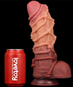 10.5'' DUAL LAYERED PLATINUM SILICONE COCK WI